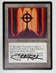 V1312: Tormod's Crypt: LP: The Dark: Signed/Autographed: Christopher Rush: Black